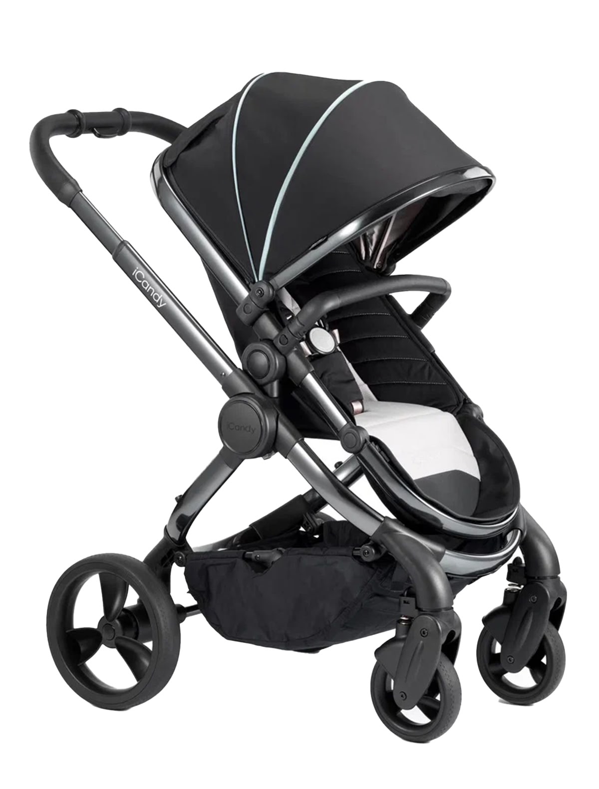 Коляска-трансформер 2 в 1 Peach Phantom Beluga