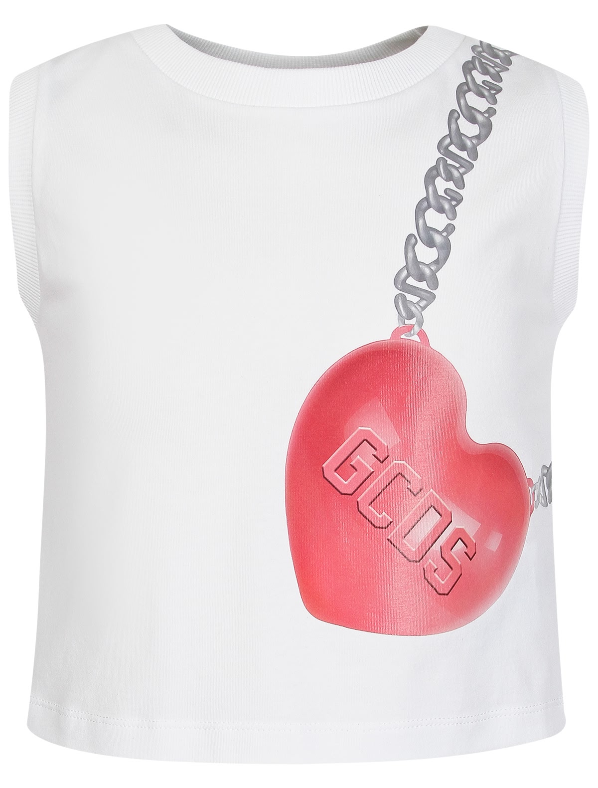 Топ с имитацией сумки-сердечко