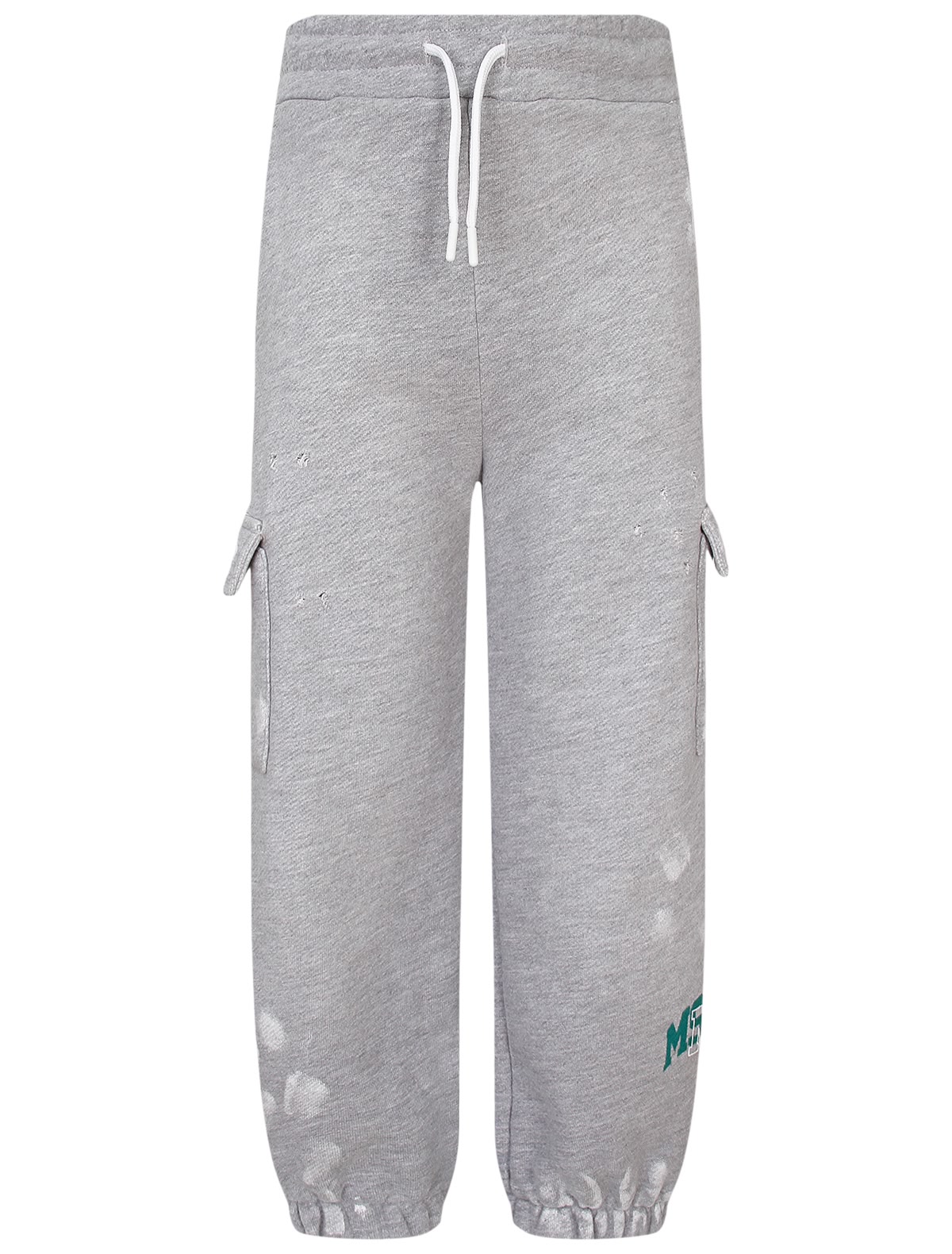 Брюки спортивные с эффектом состаривания