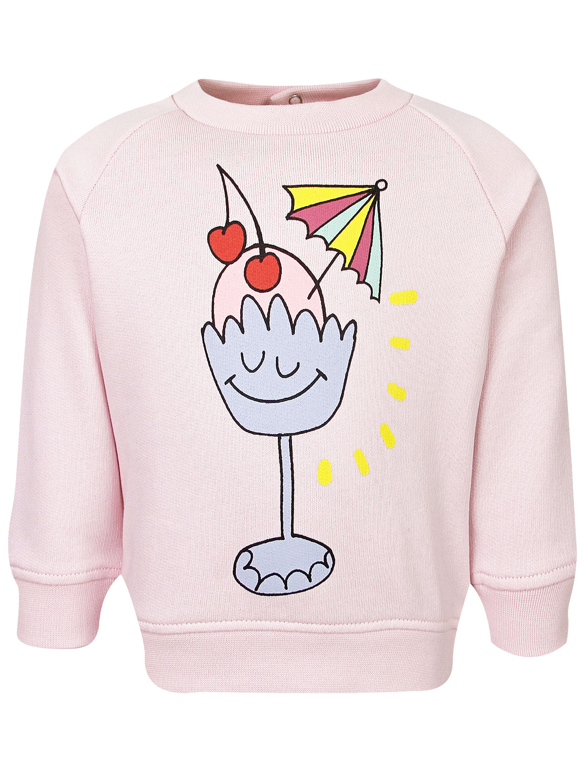 Розовый свитшот с принтом