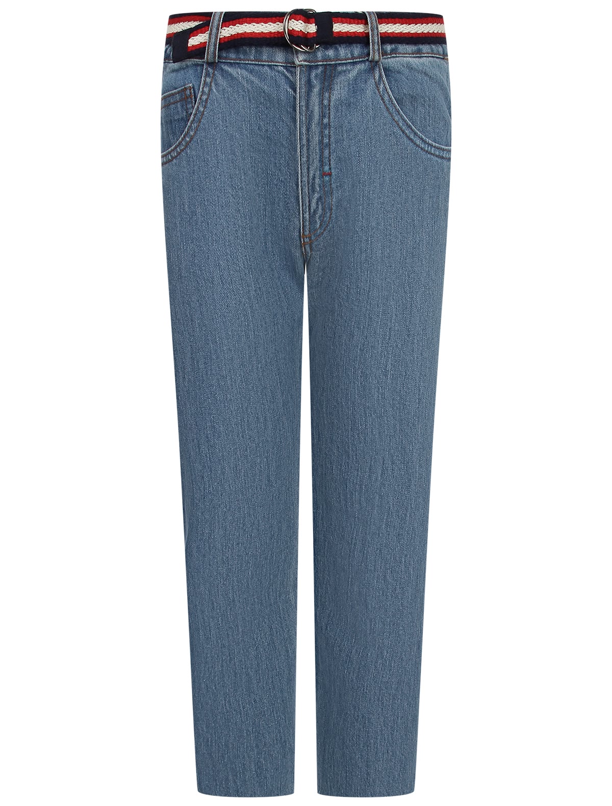 Джинсы с эластичным ремнем