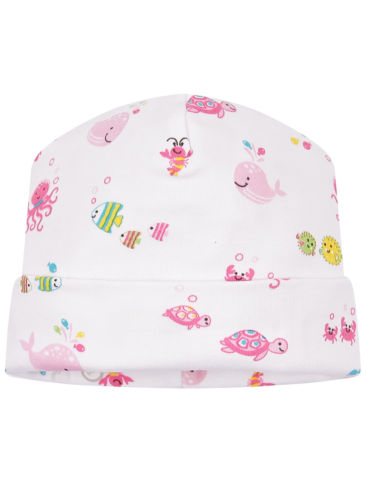 Шапка из хлопка с морскими жителями