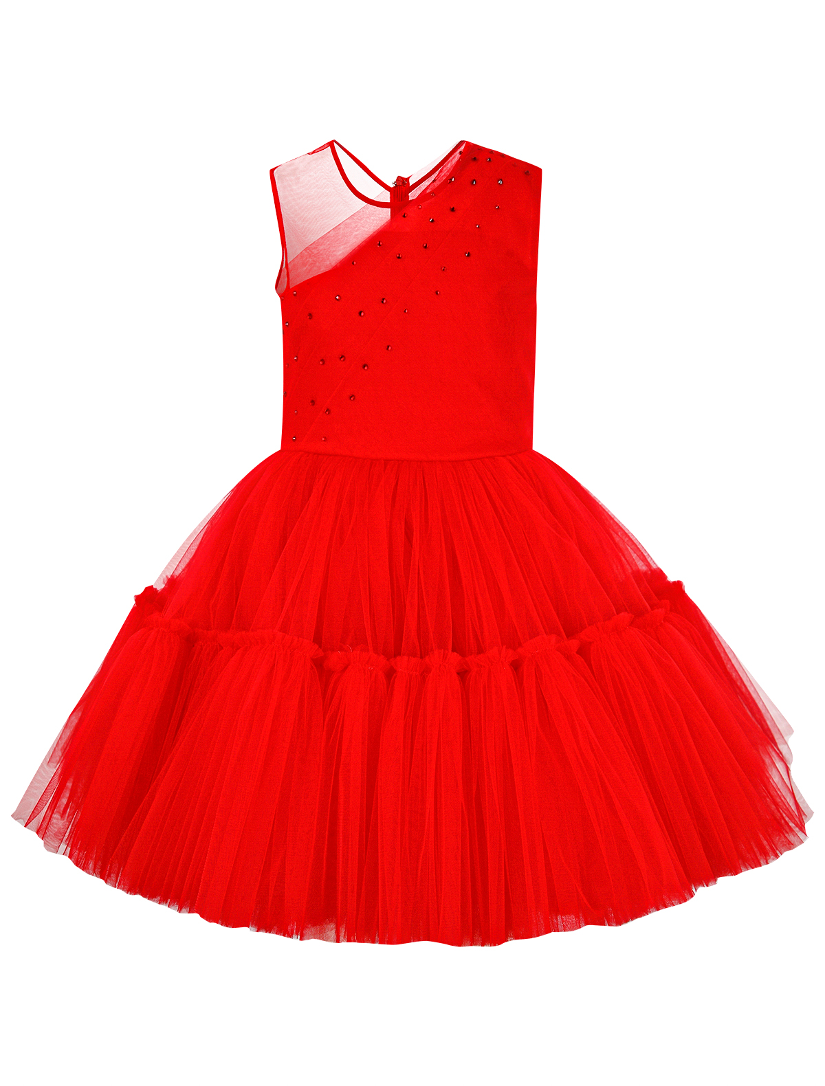 Платье SASHA KIM 2360484, цвет красный, размер 4 1054609187869 - фото 4