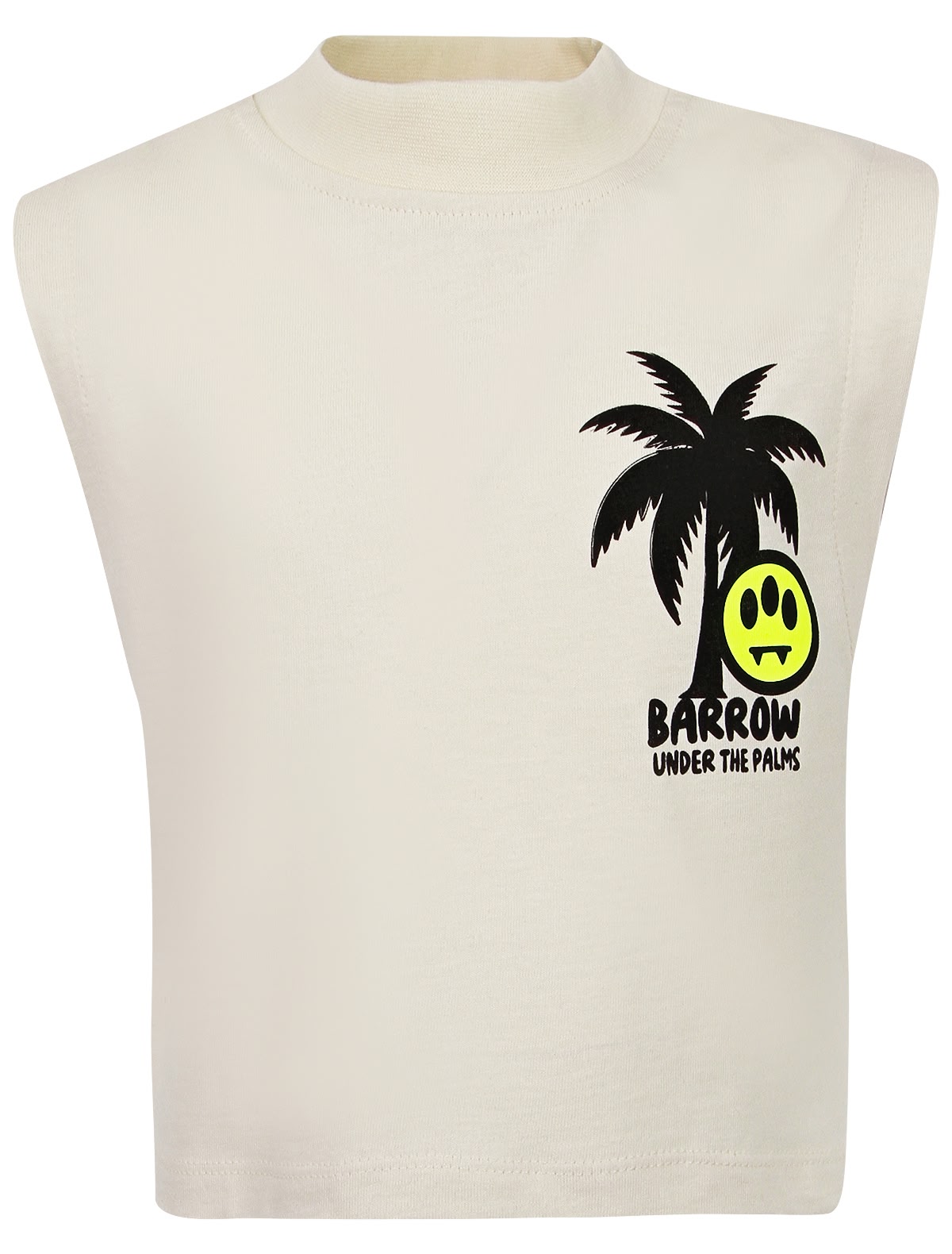 Кремовый топ с логотипом