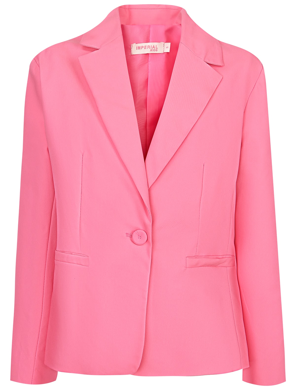 Однобортный пиджак цвета фуксии