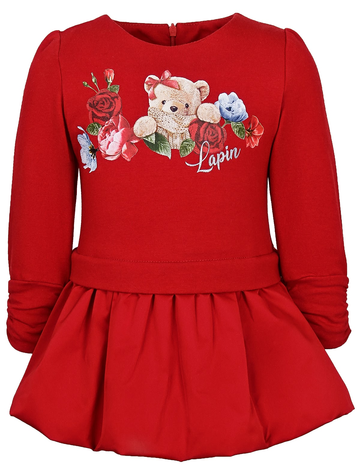 Платье с принтом мишка