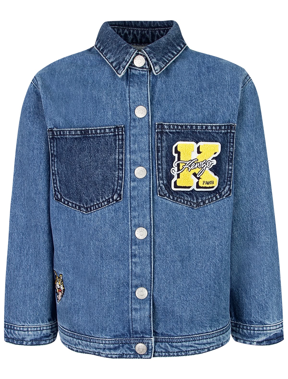 Джинсовая куртка с логотипом