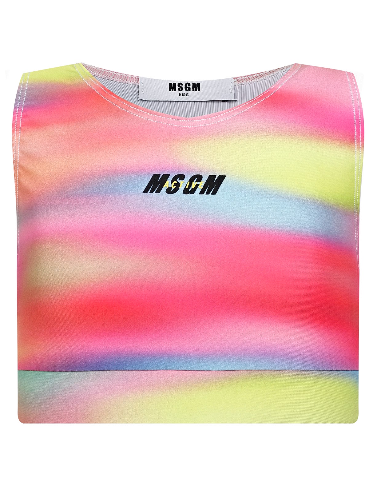 Спортивный топ с принтом тай-дай