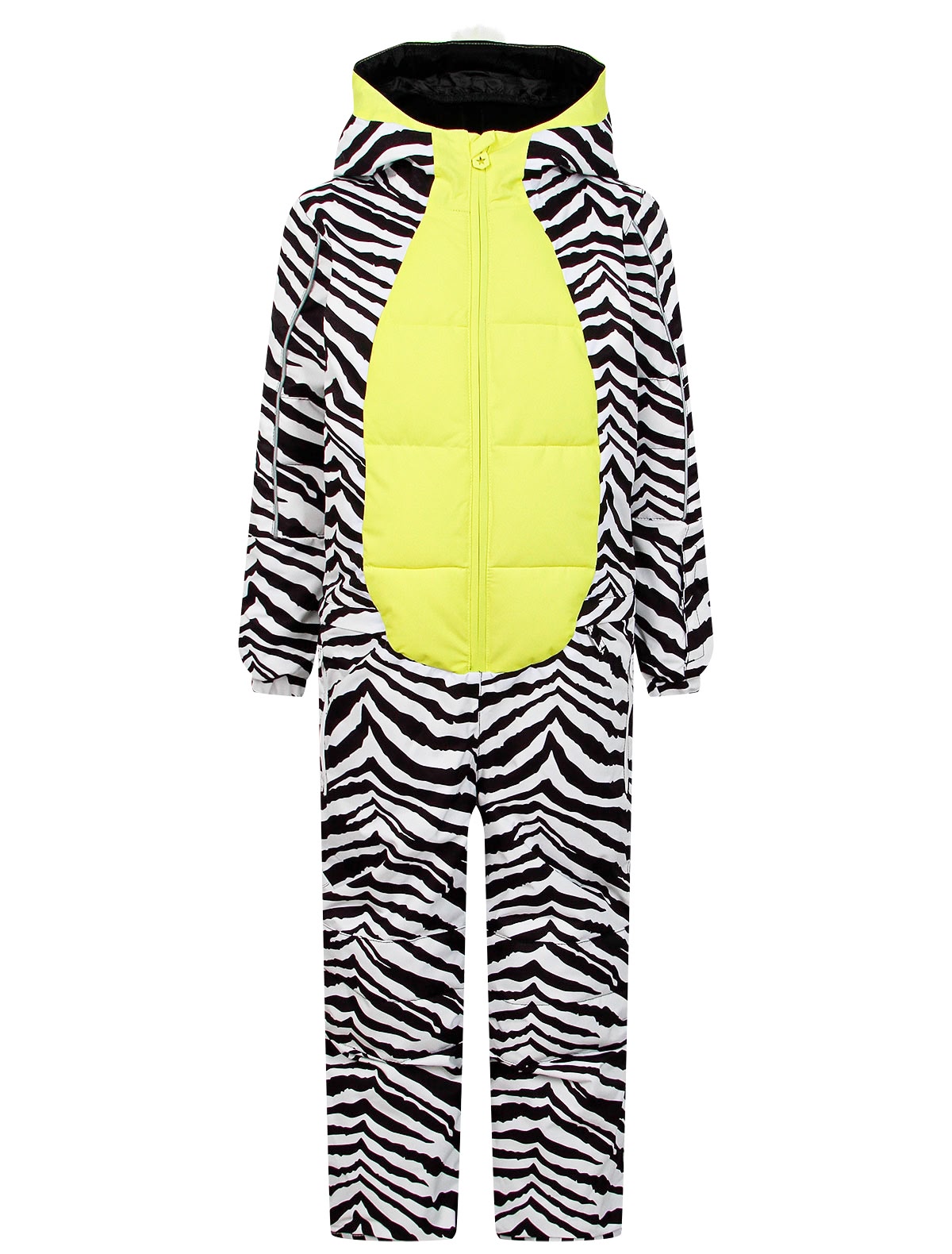 утепленный комбинезон с дизайном Зебра