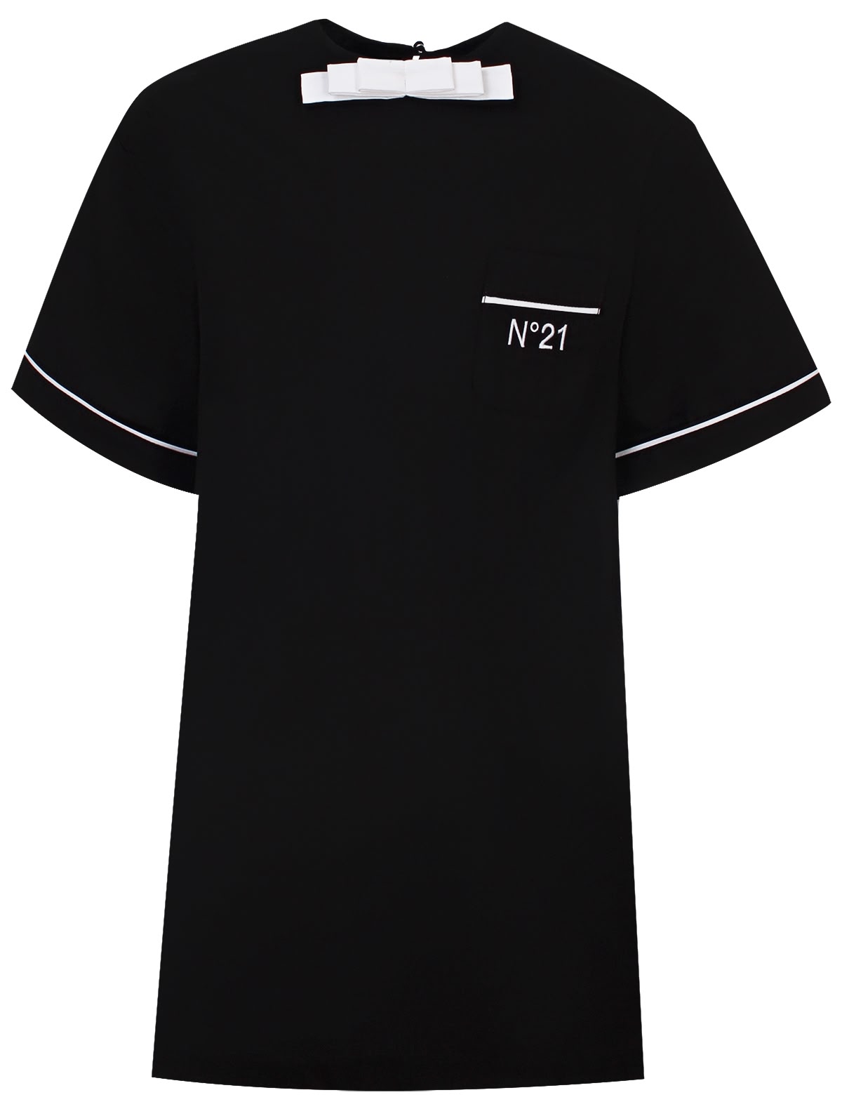 Чёрное платье-футболка