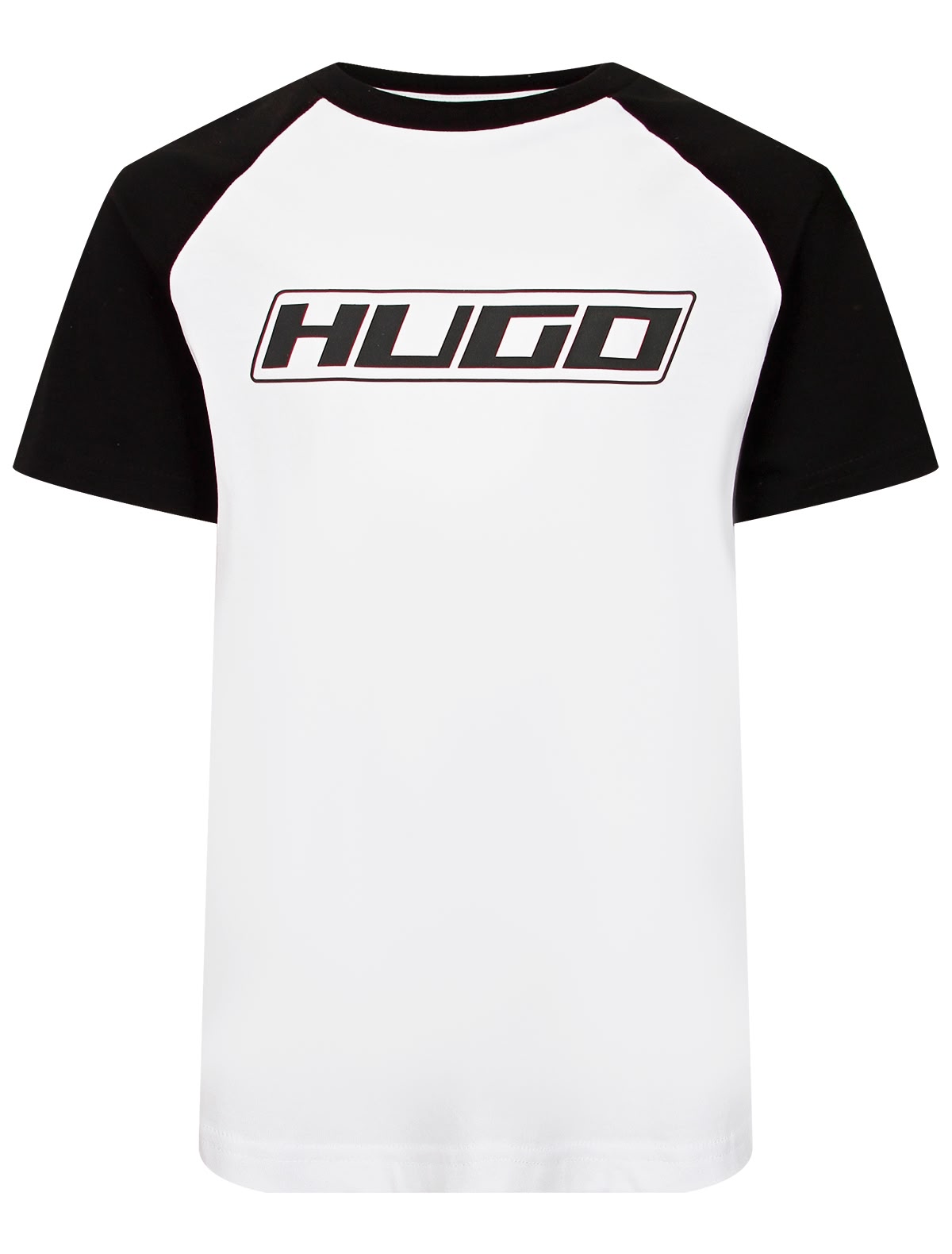 Бело-черная футболка с логотипом