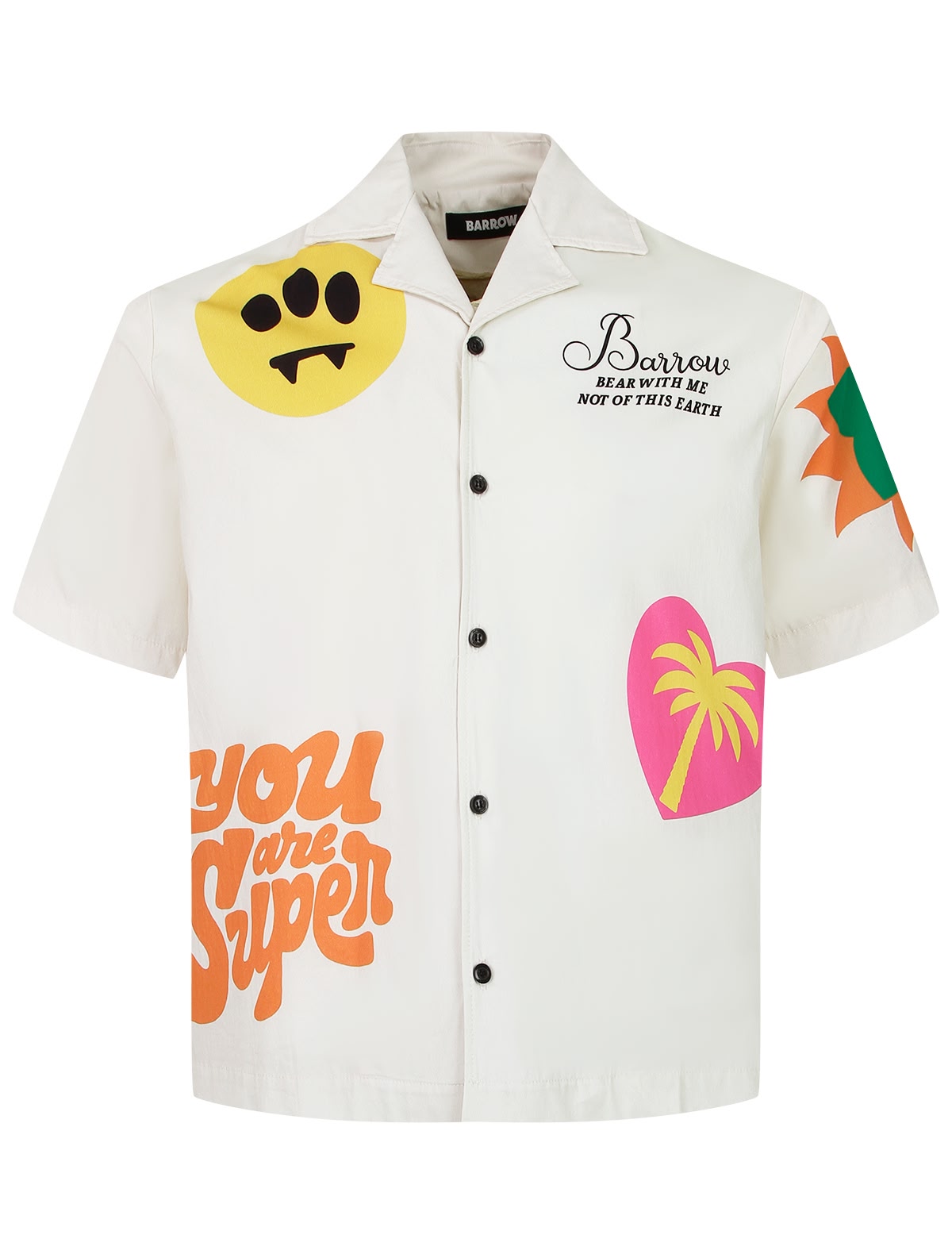 Хлопковая рубашка с принтом