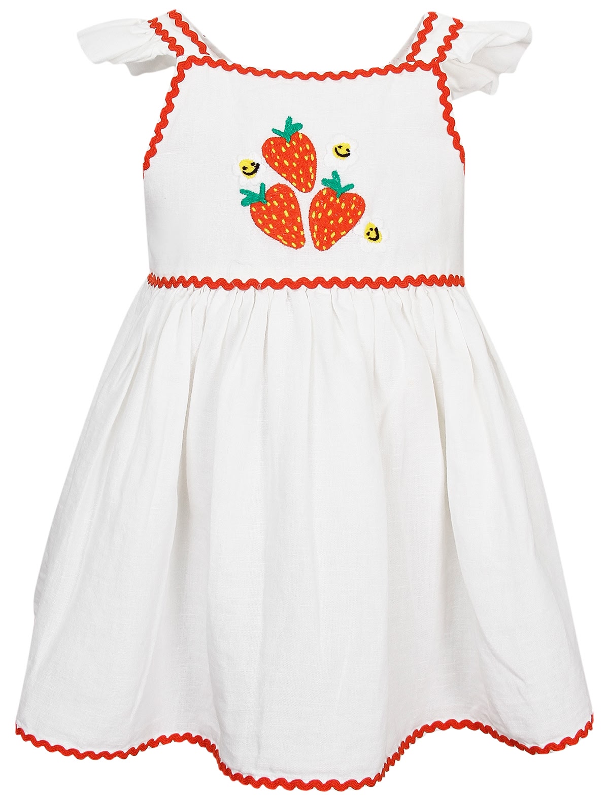 Белый сарафан с вышивкой