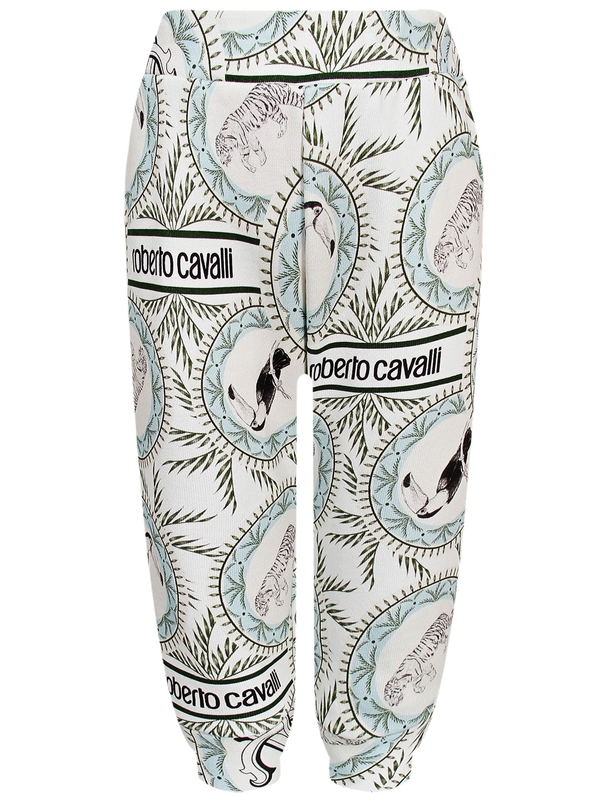 Брюки спортивные с принтом джунгли