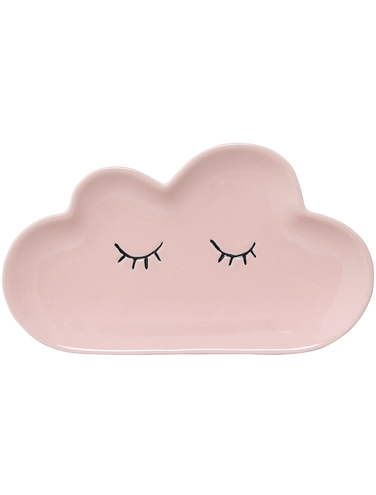 Тарелка розовая облачко