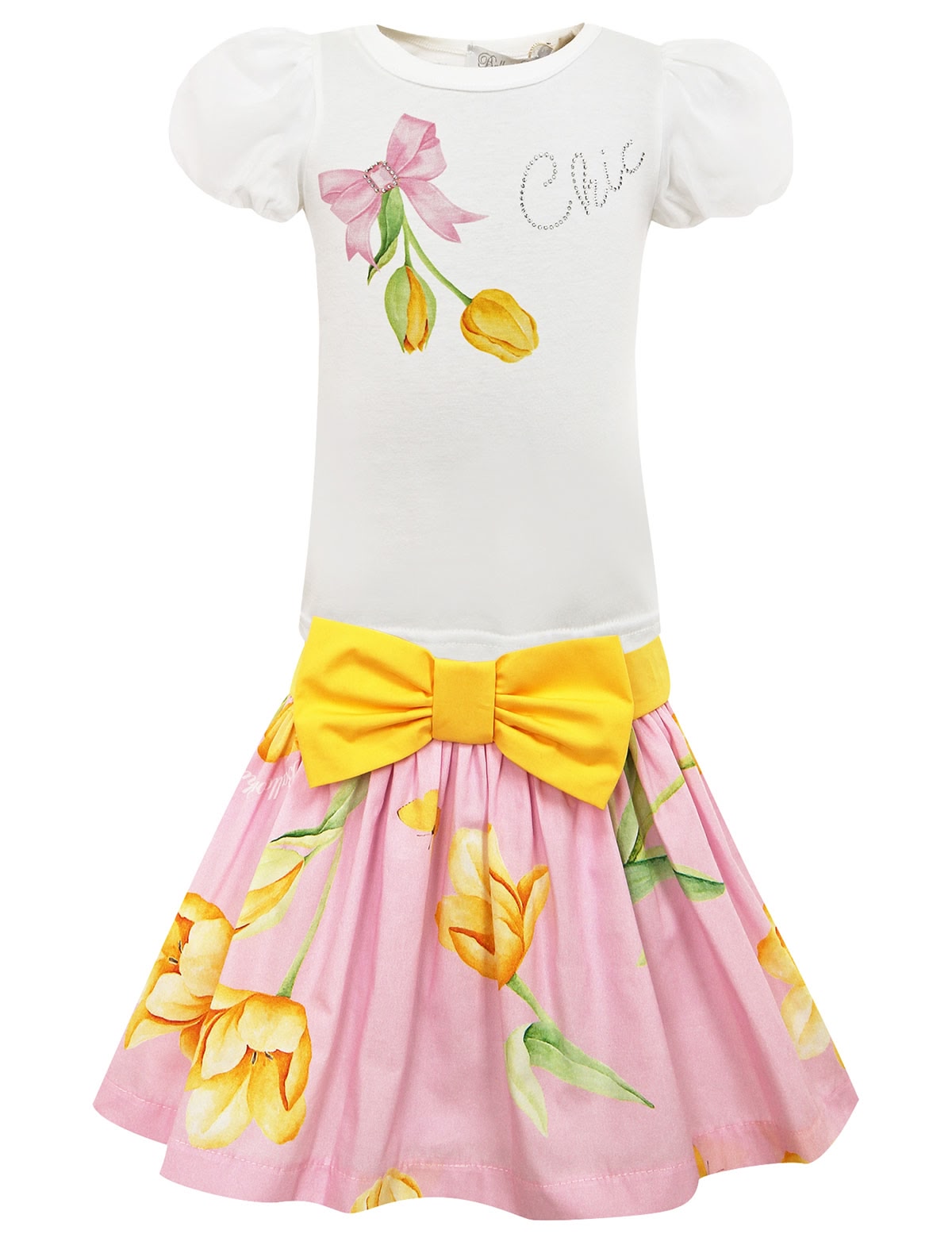 Комплект из футболки и юбки