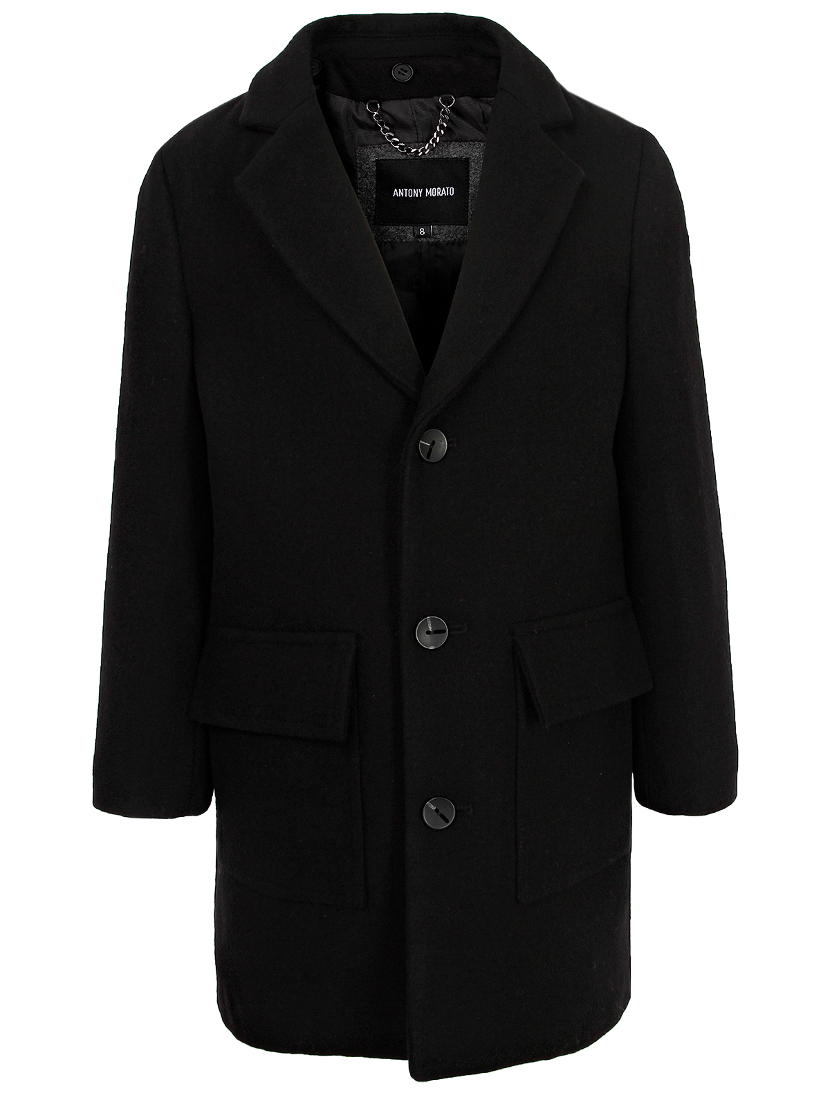 Пальто Antony Morato 2502220, цвет черный, размер 11 1124519280544 - фото 2