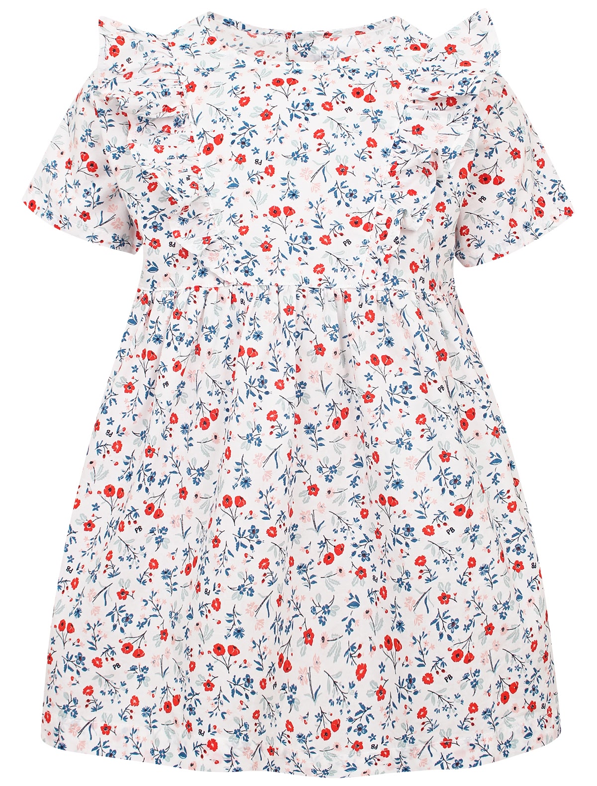 Хлопковое платье с цветочным принтом