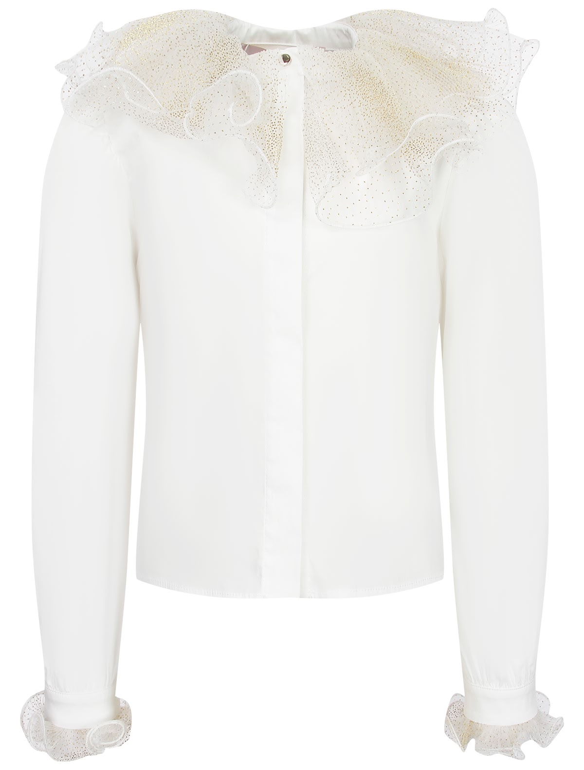 Блуза с декоративным воротником