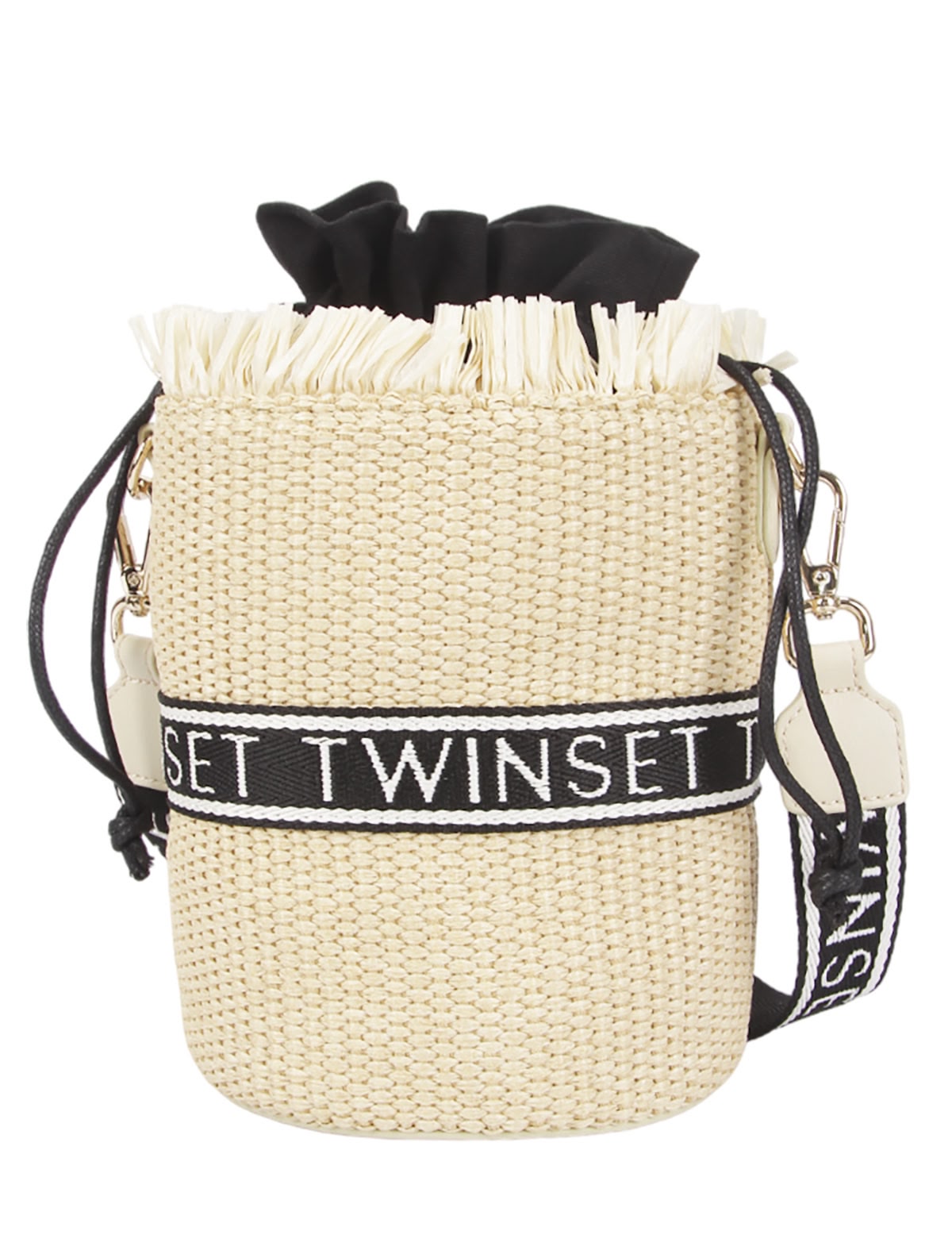 Соломенная сумка через плечо