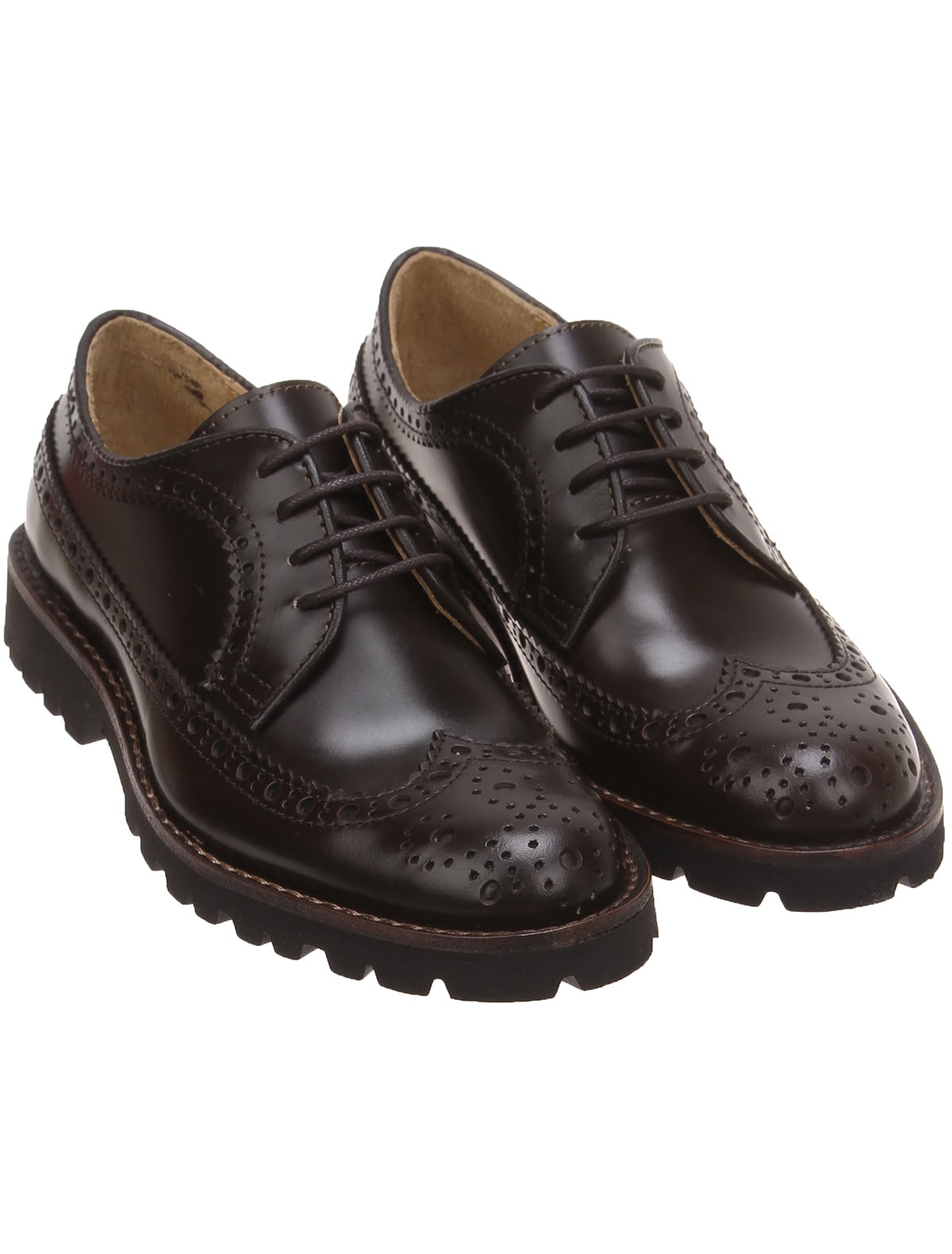 Коричневые броги