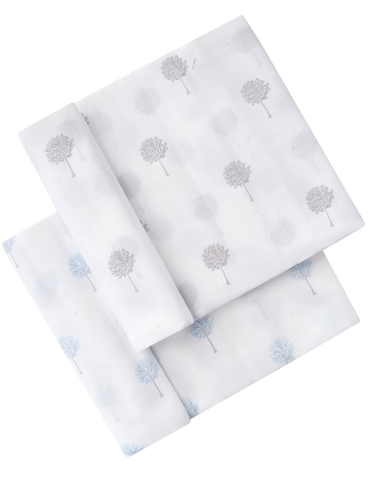 Комплект пеленок с принтом дерево 2 шт