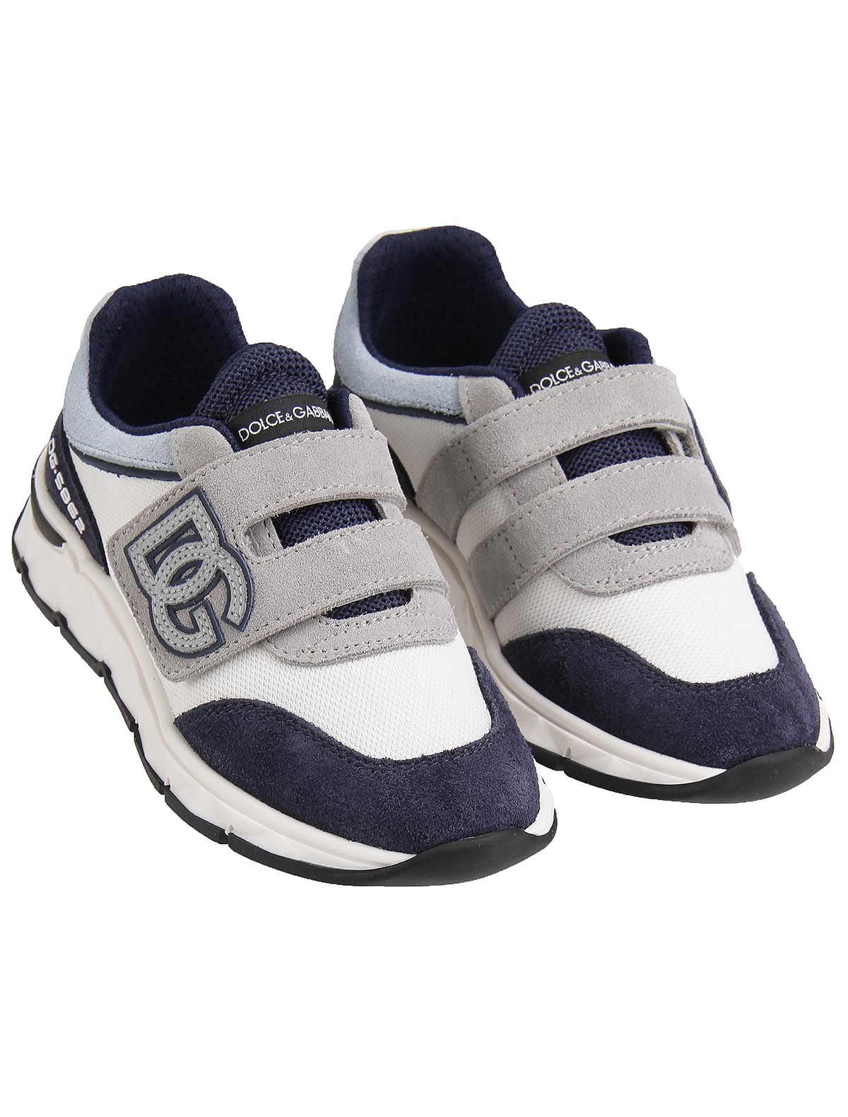 Комбинированные кроссовки с логотипом