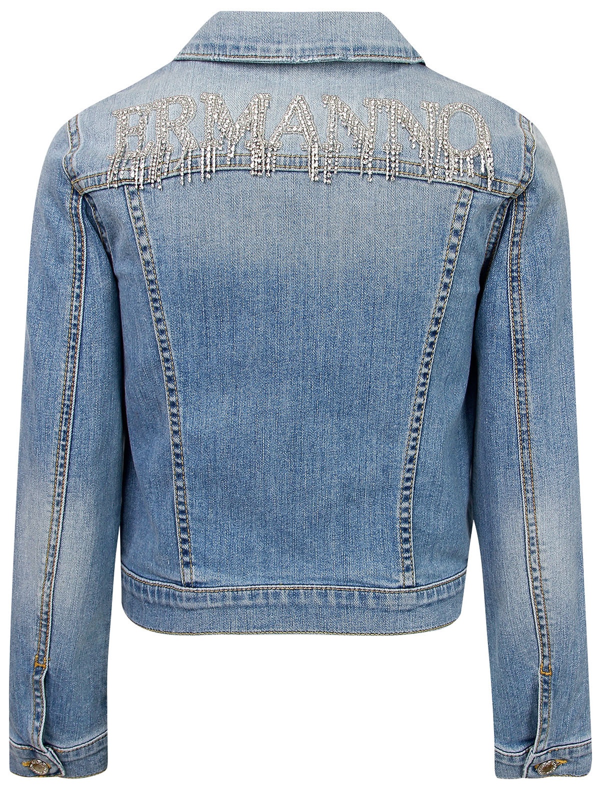 Куртка Ermanno Scervino 2198180, цвет голубой, размер 9 1074509072386 - фото 2
