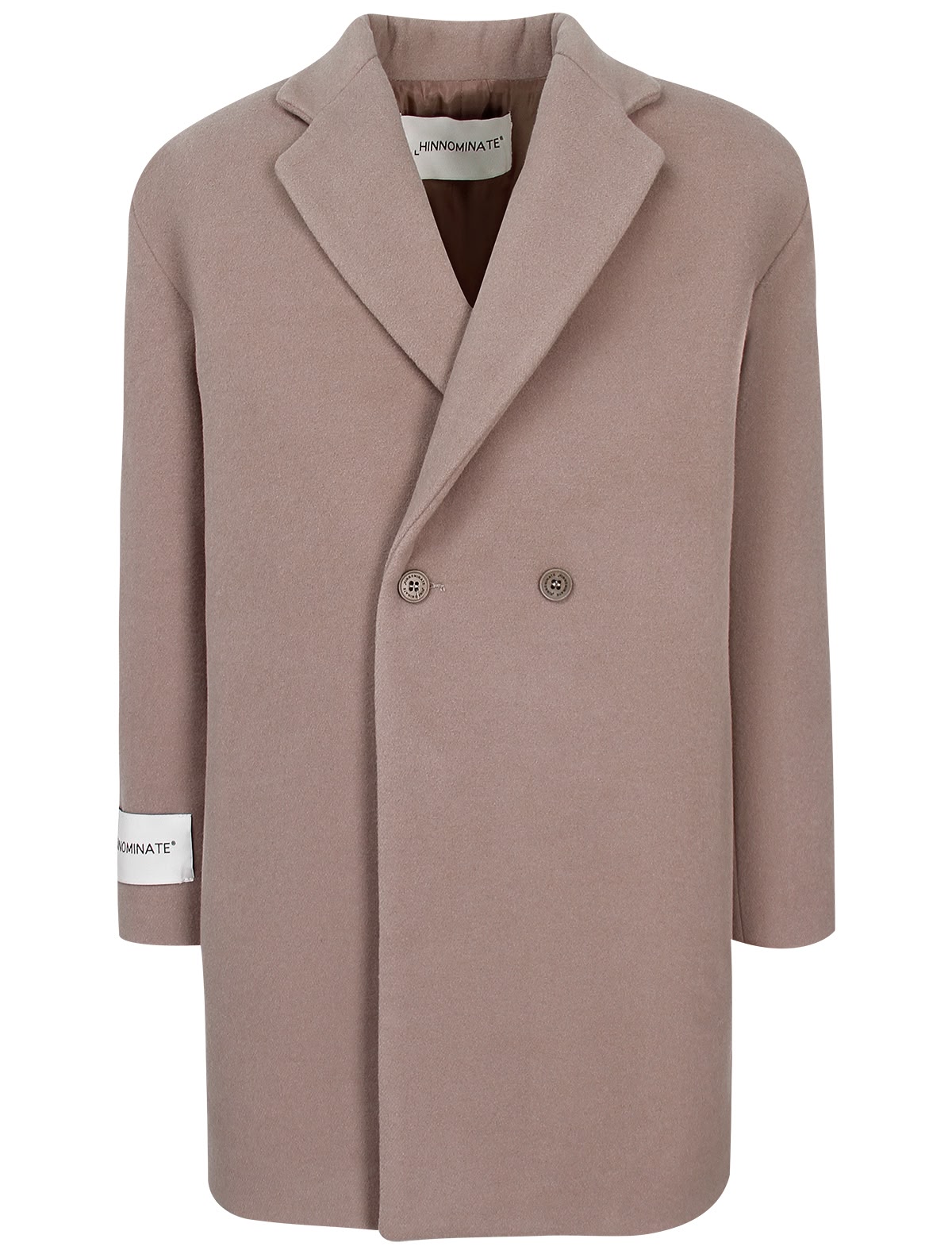 Серо-бежевое пальто