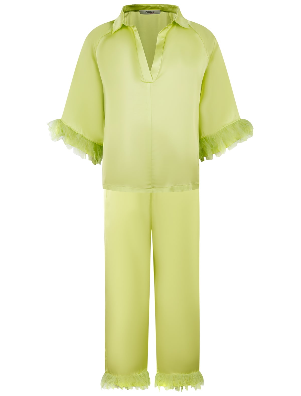 Комплект из блузы и брюк