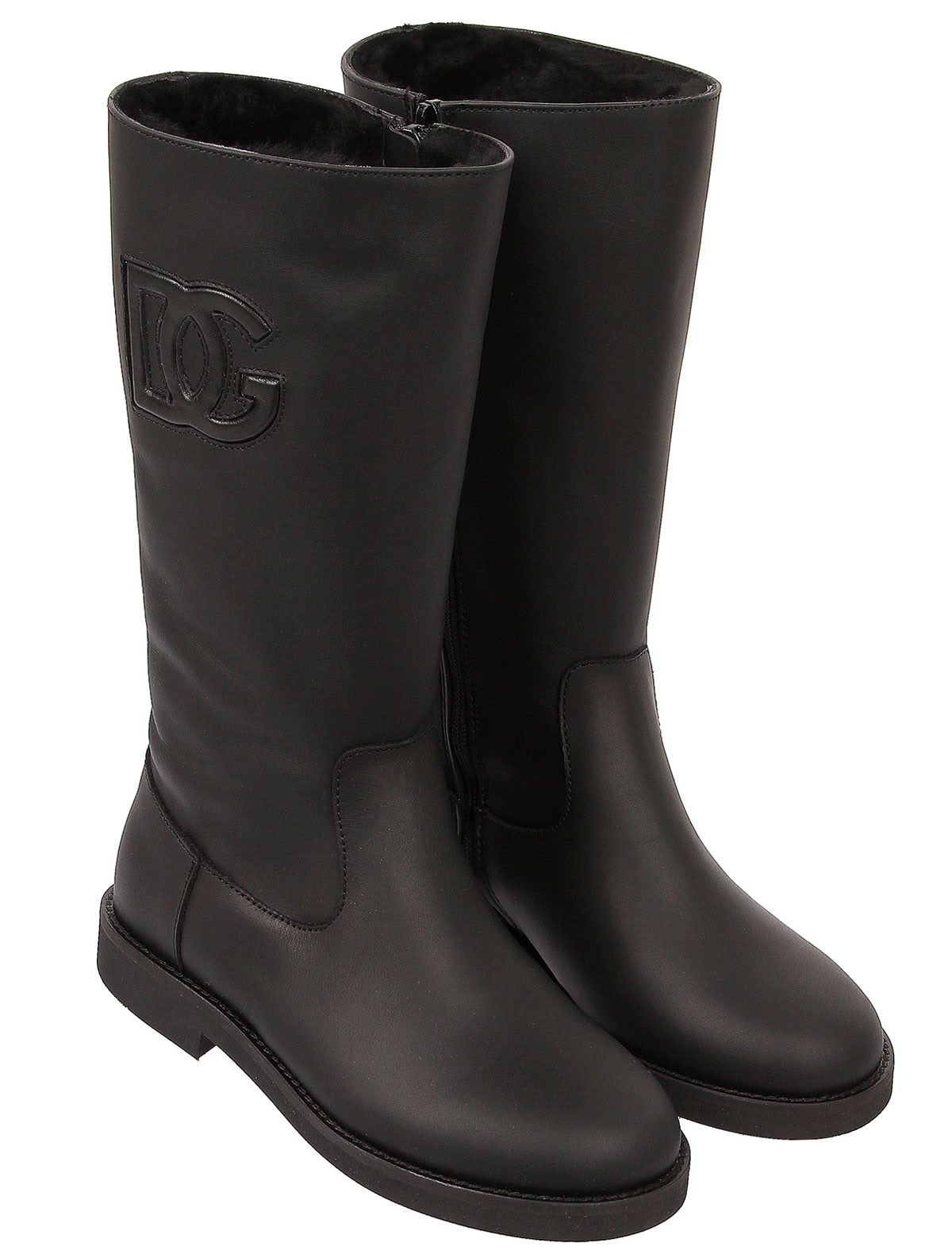 Кожаные Сапоги с логотипом