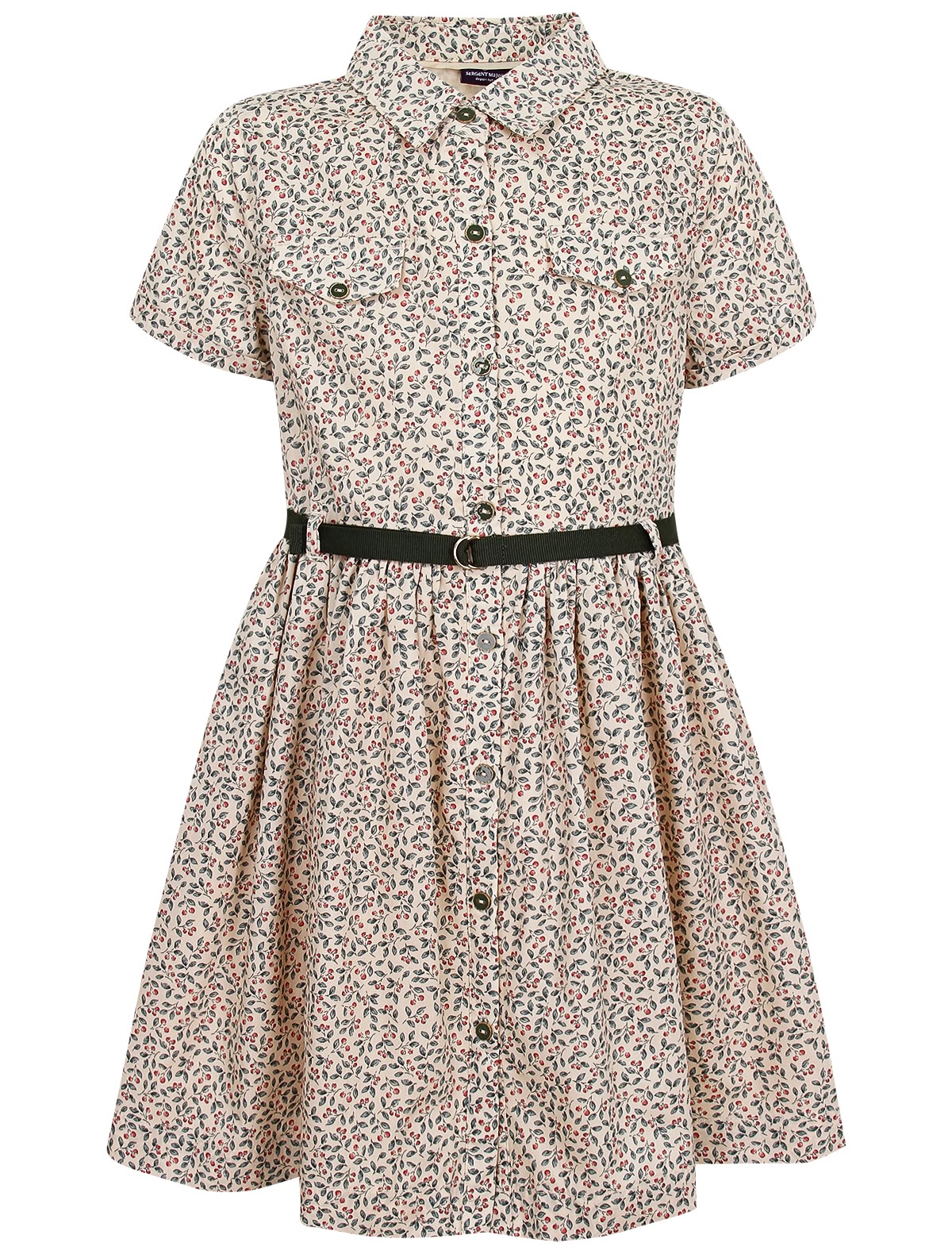 Платье рубашка с поясом