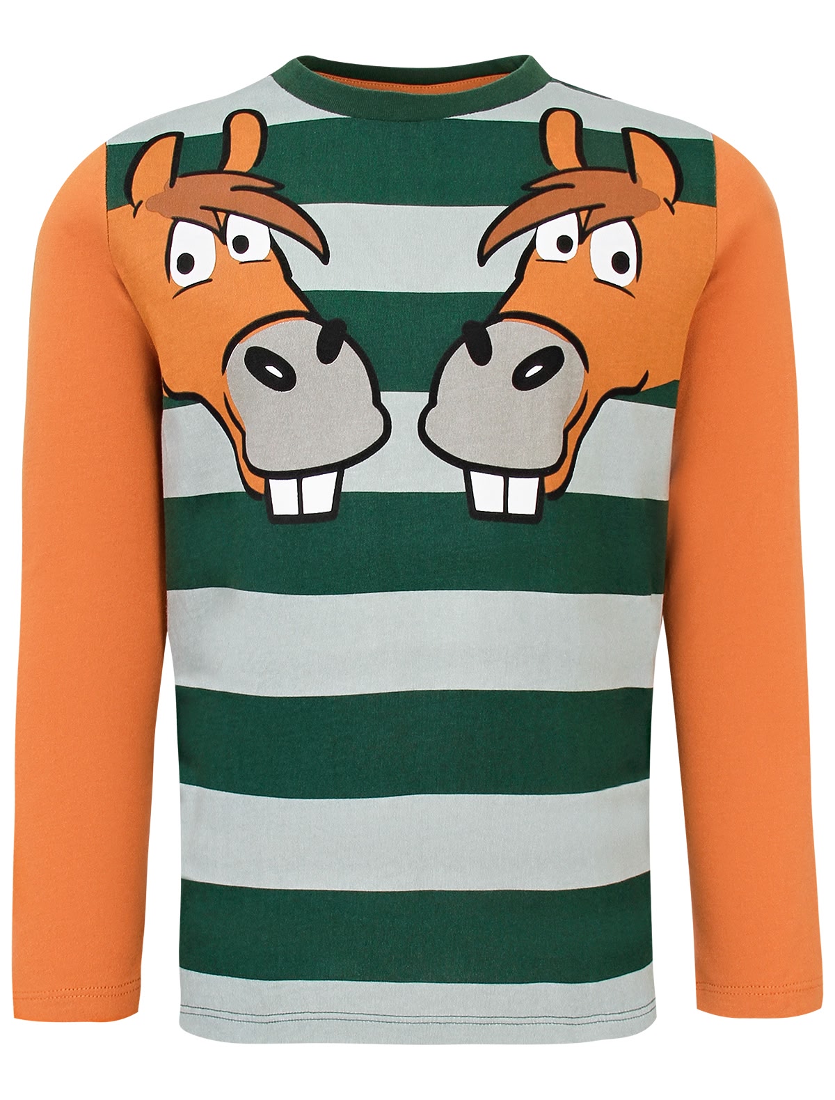 Лонгслив с лошадками