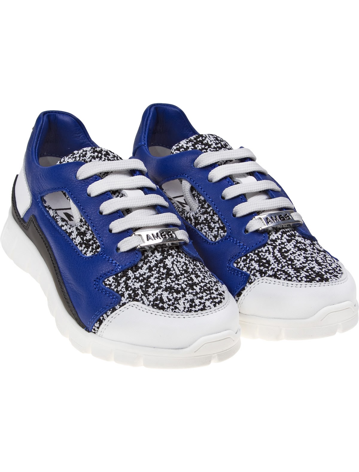 Кроссовки из текстиля и натуральной кожи