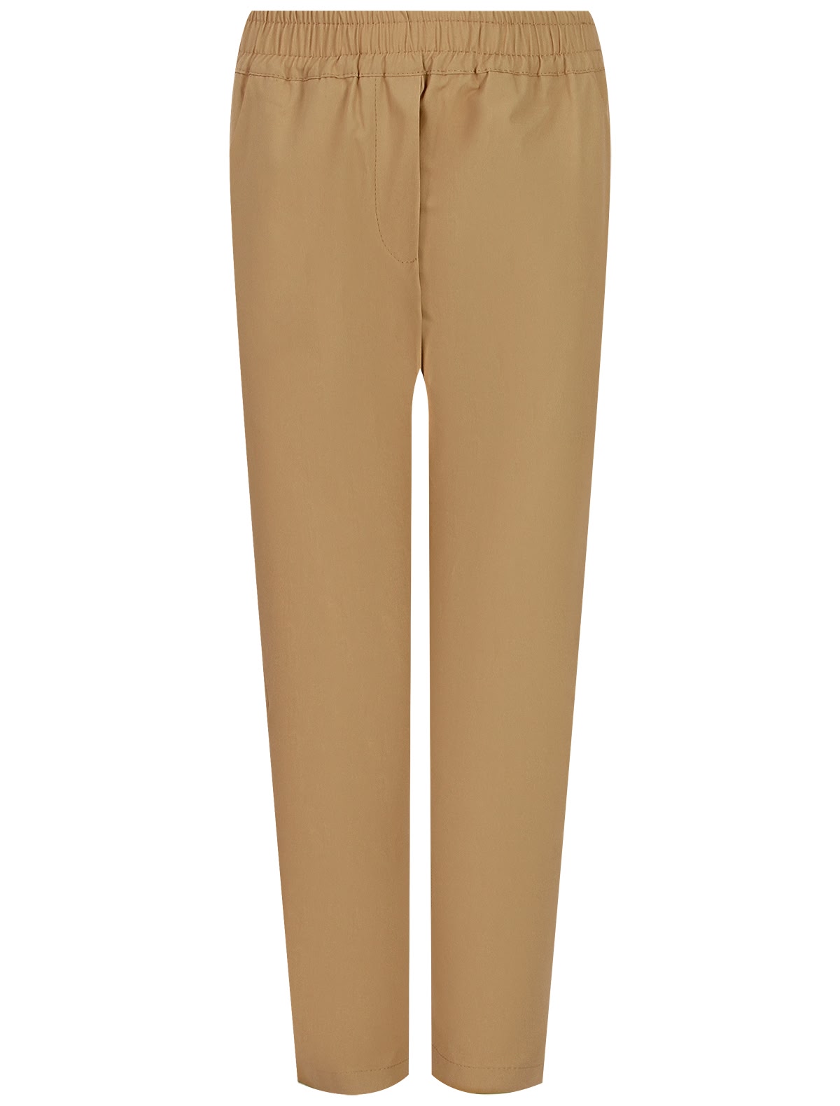 Хлопковые брюки песочного оттенка