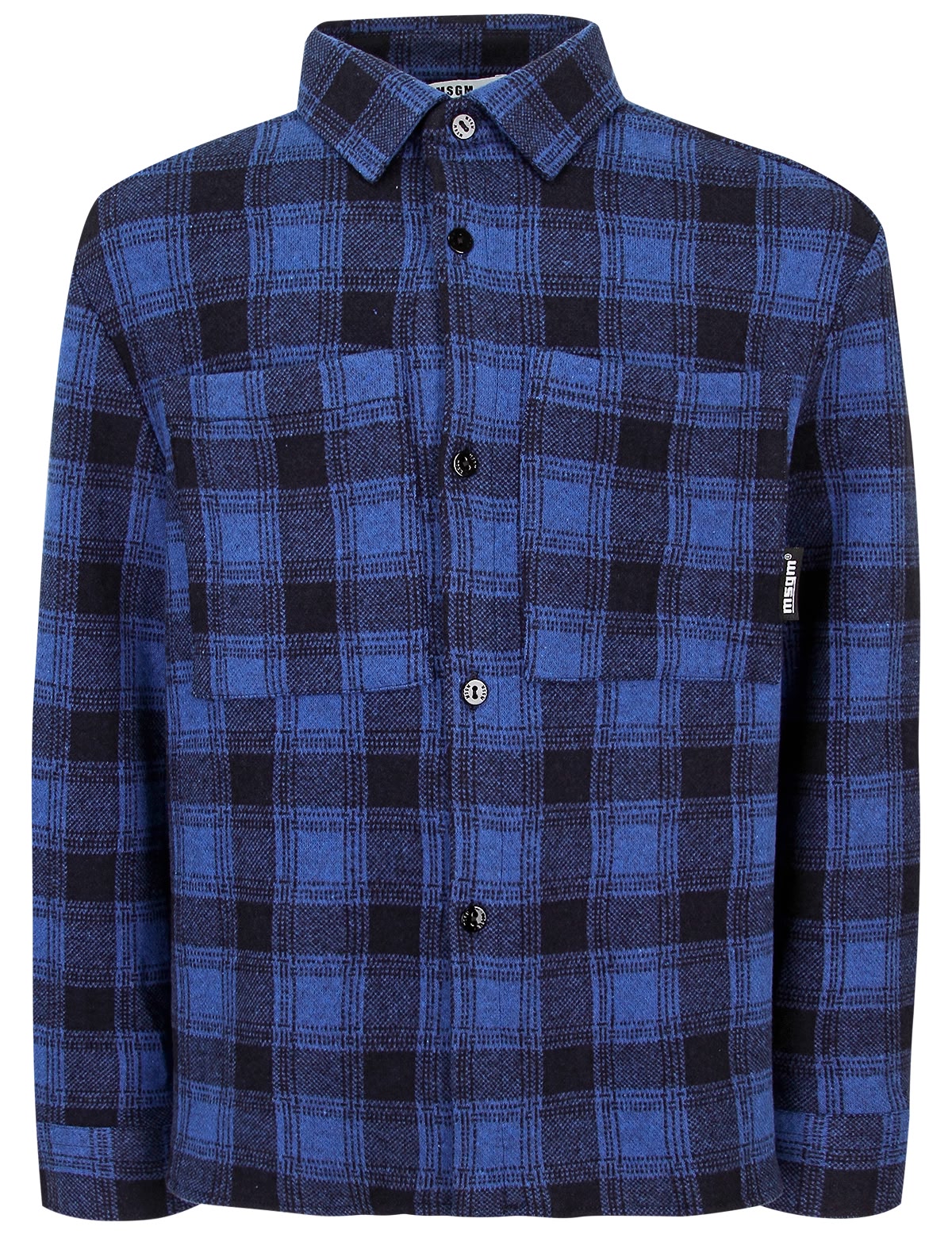 Синяя рубашка в клетку