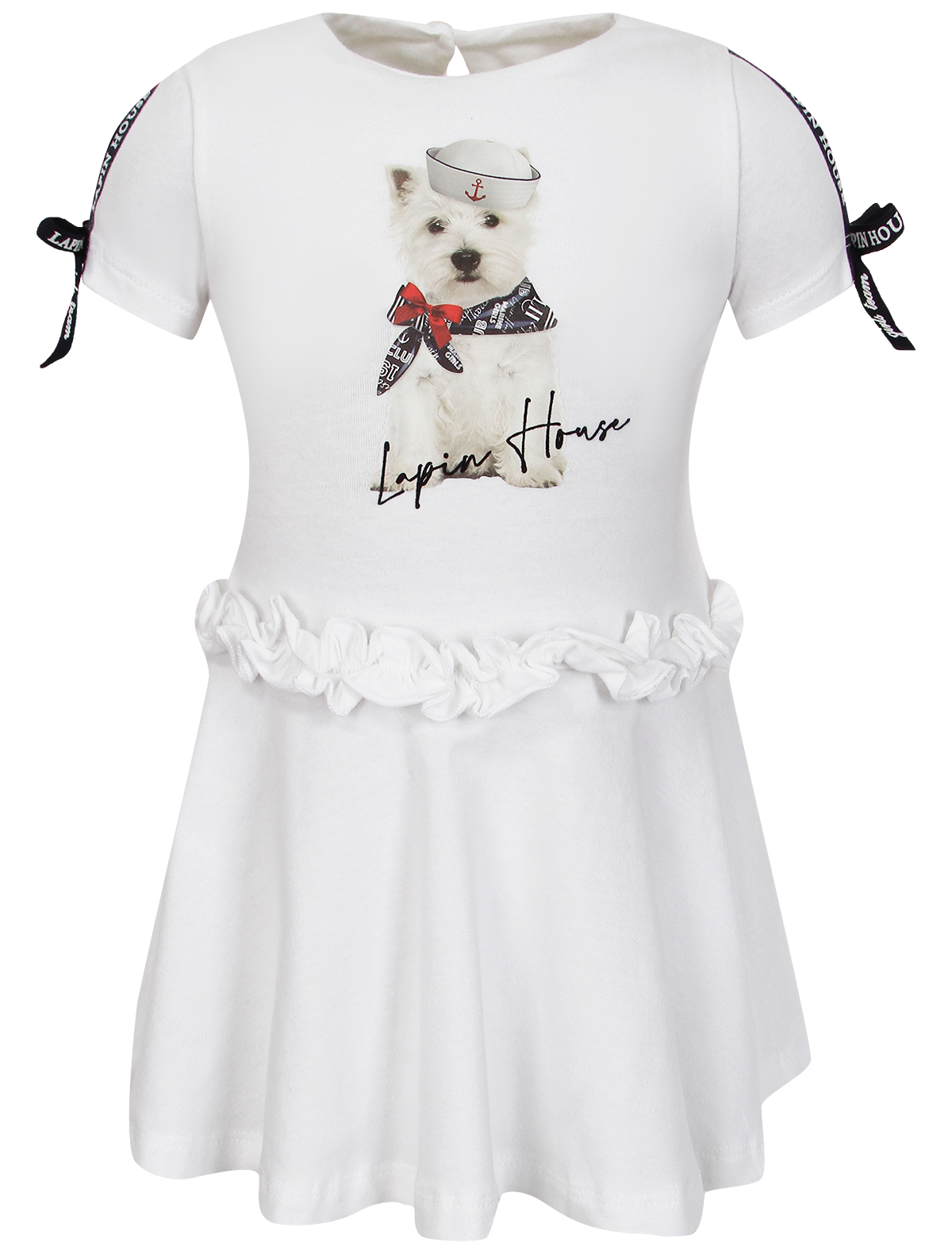 Платье Lapin House 2545017, цвет белый, размер 9 1054609372777 - фото 1