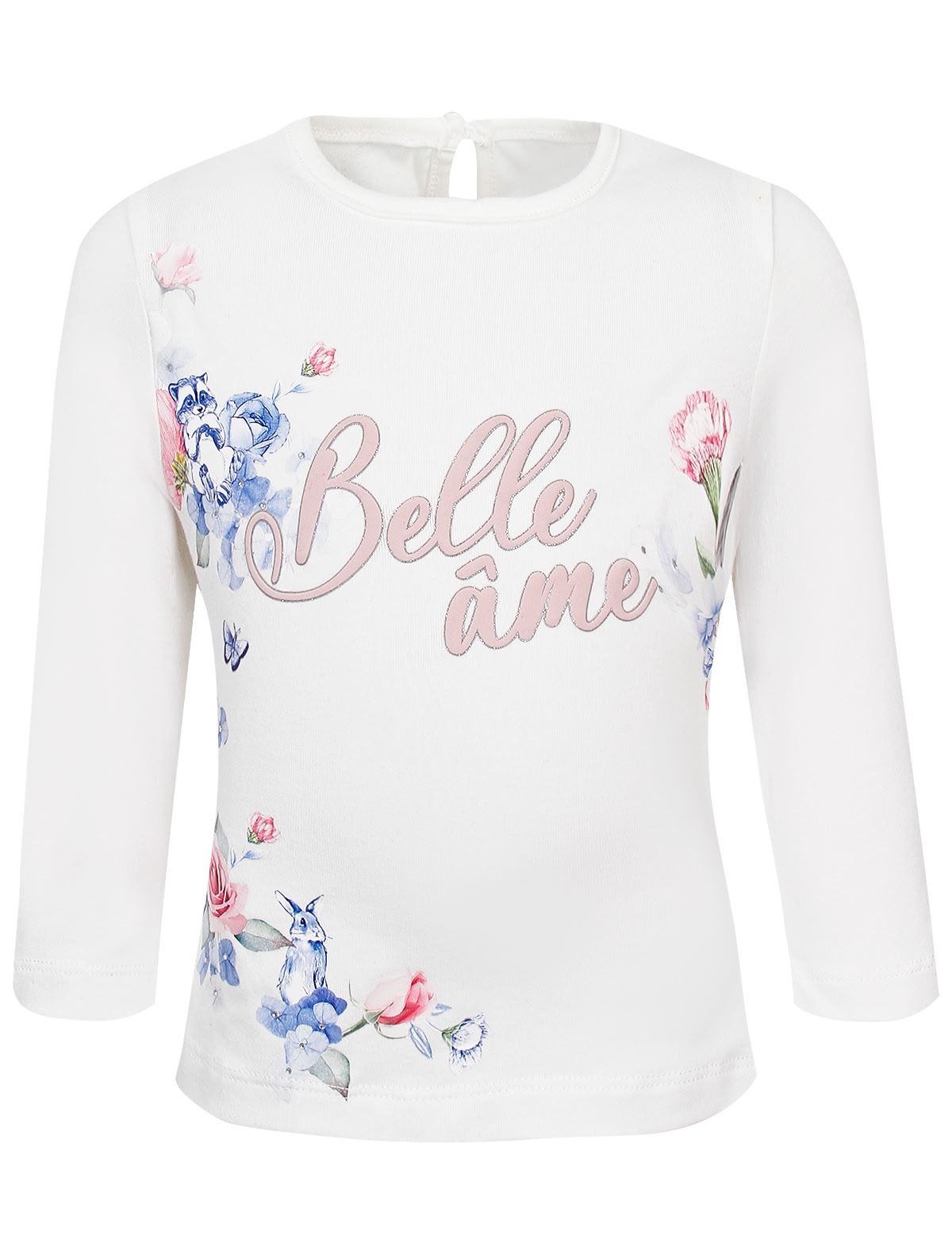Лонгслив с цветочным принтом