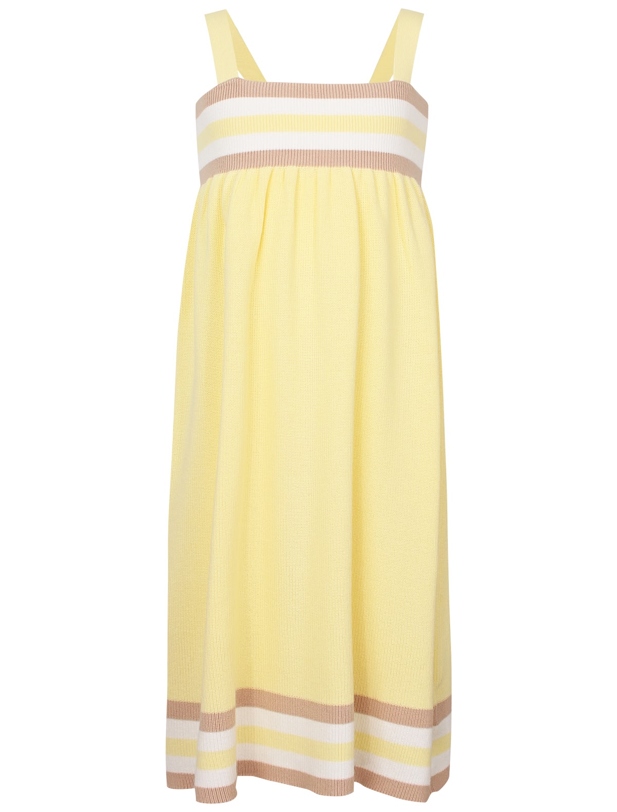 Жёлтый сарафан из органического хлопка