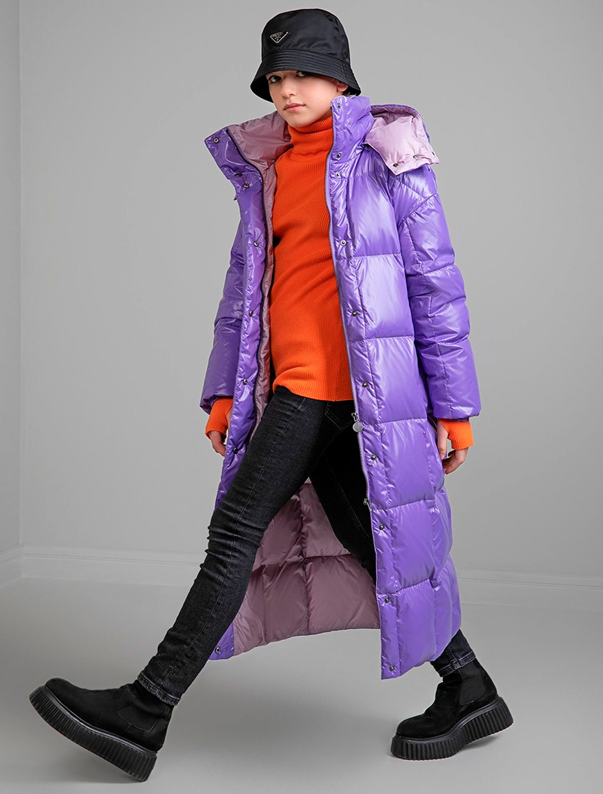 Пальто NAUMI 2383051, цвет разноцветный, размер 8 1124509183701 - фото 4