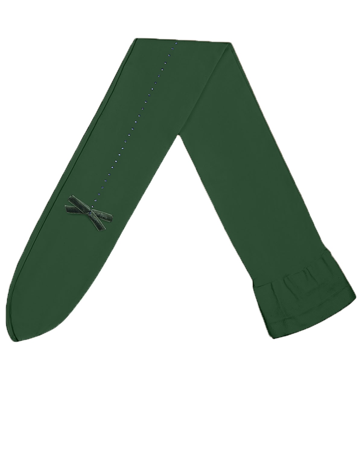 Зеленые колготки с бантиком 30 den