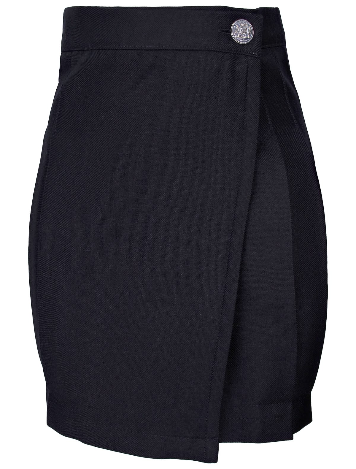 Юбка с декоративной пуговицей