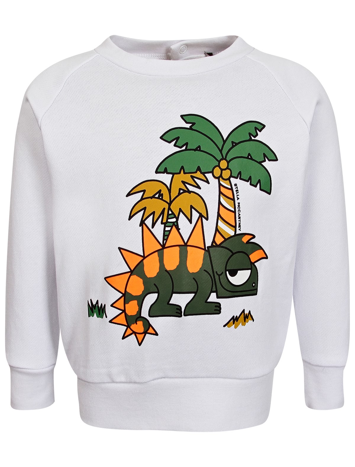 Белый свитшот с динозавром