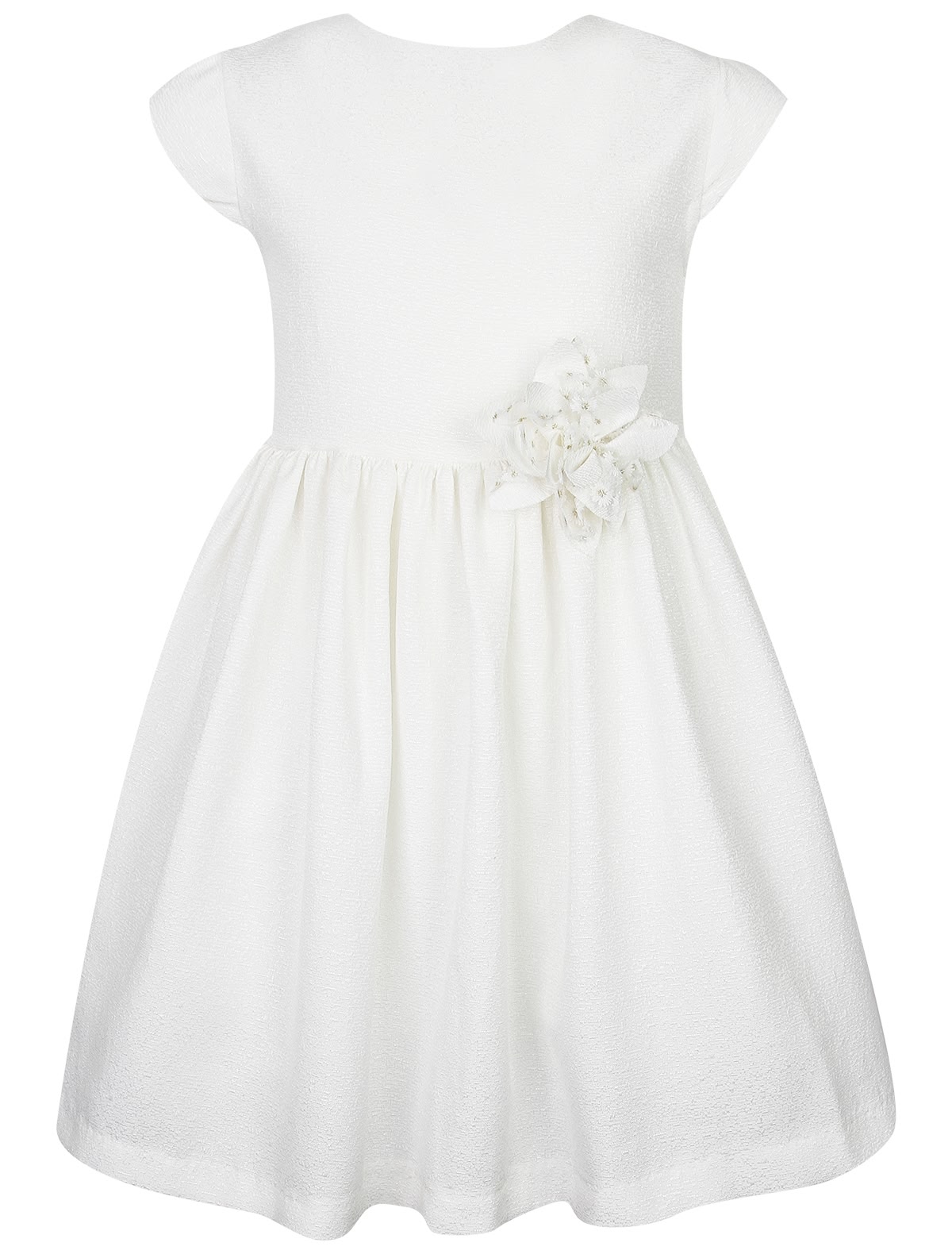 Платье с декоративным цветком