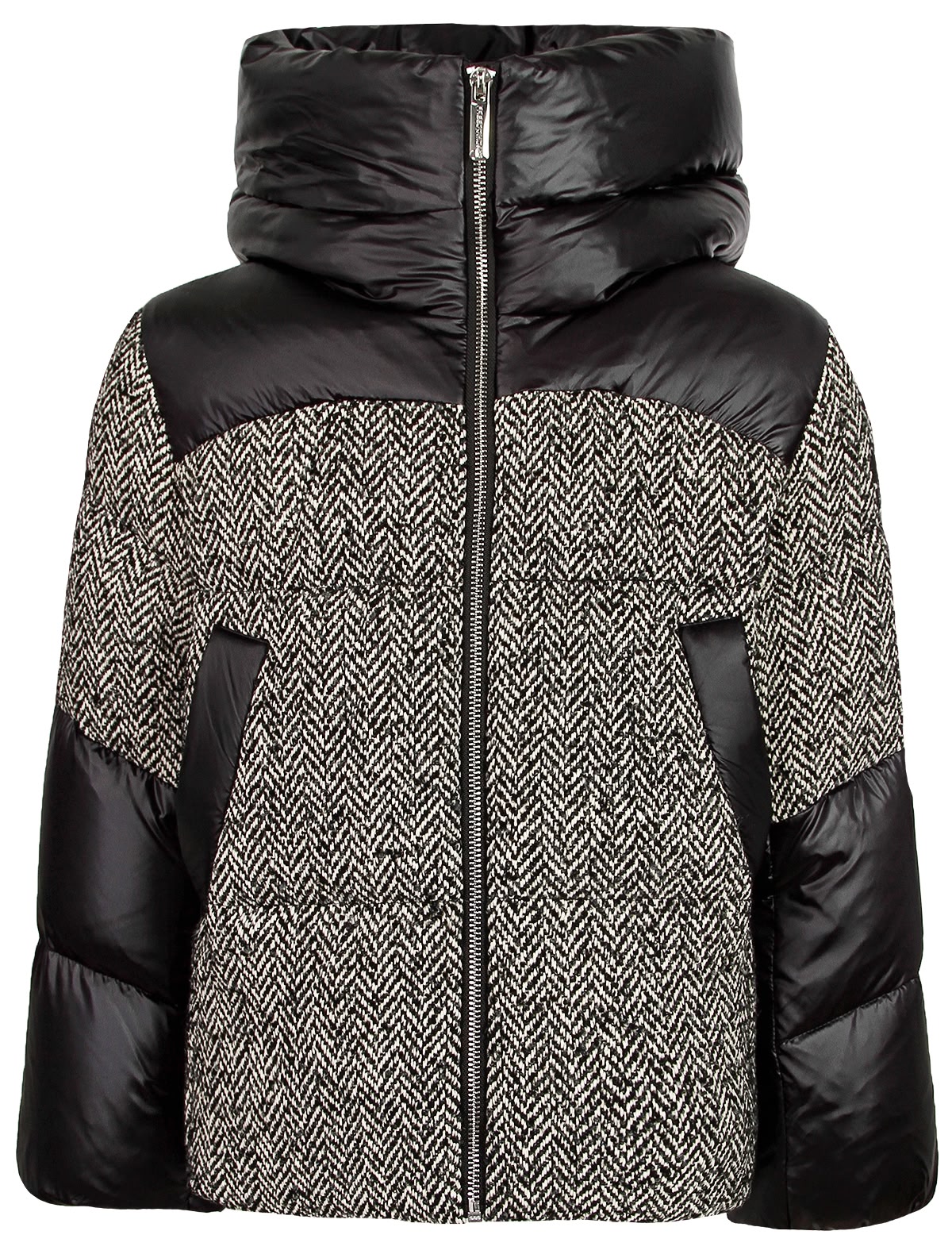 Куртка с объемным капюшоном и наполнителем из пуха и пера