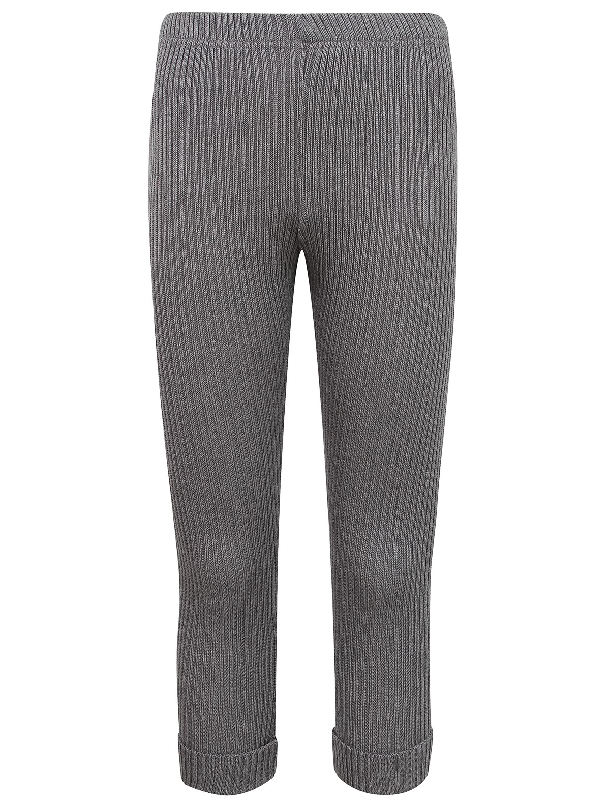 Серые леггинсы в рубчик