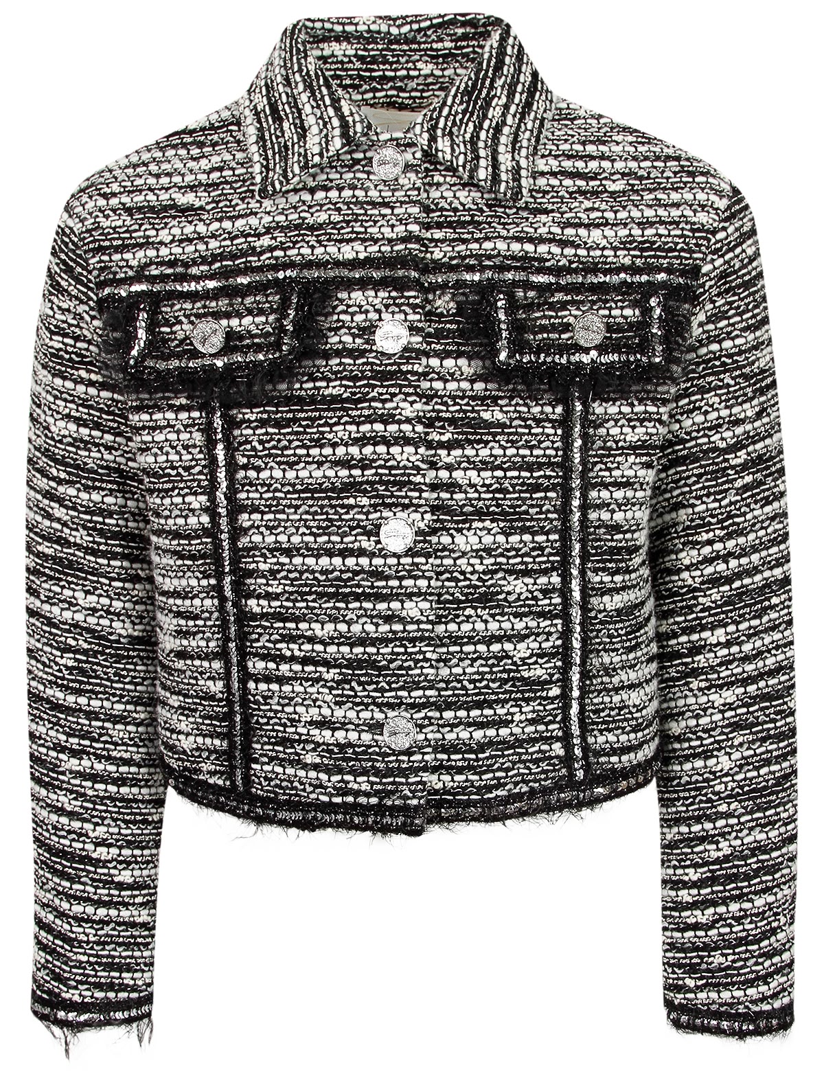 Твидовый жакет с пайетками