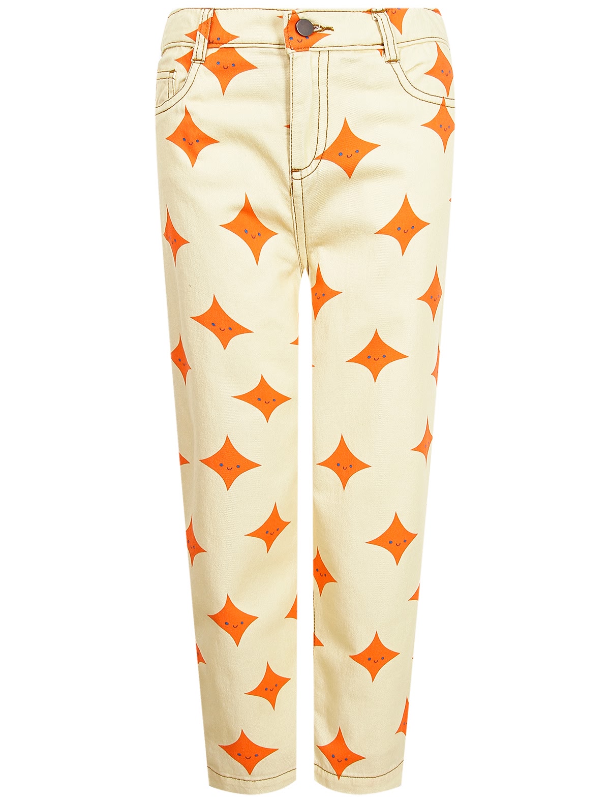 Брюки с принтом ромбы