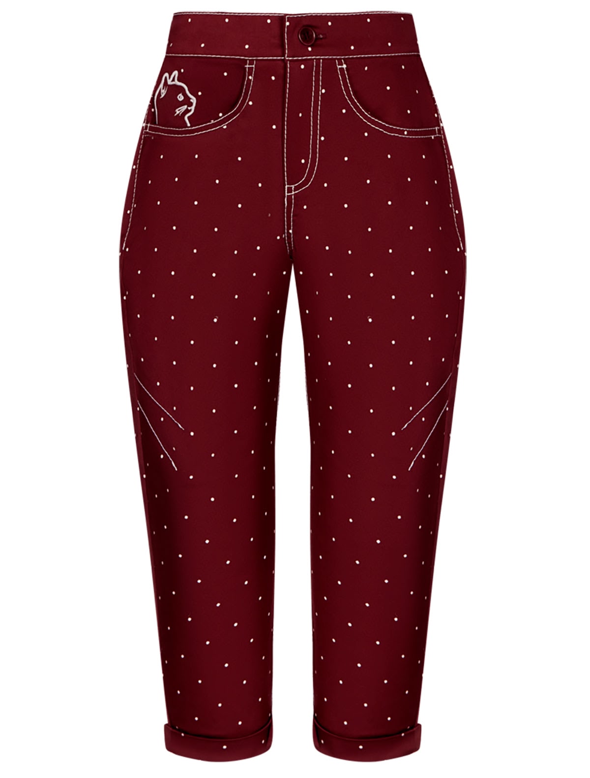 Брюки в горошек