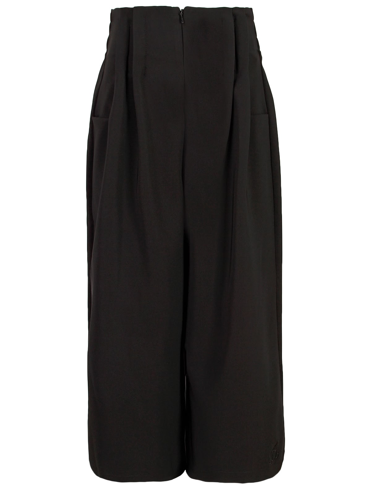 Брюки-кюлоты с защипами